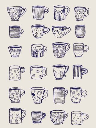 Čmáranice hrnků a kalíšků…Někdy z toho fakt něco vznikne, jindy zůstane jen u nápadu…. Každopádně to aspoň dobře vypadá na...